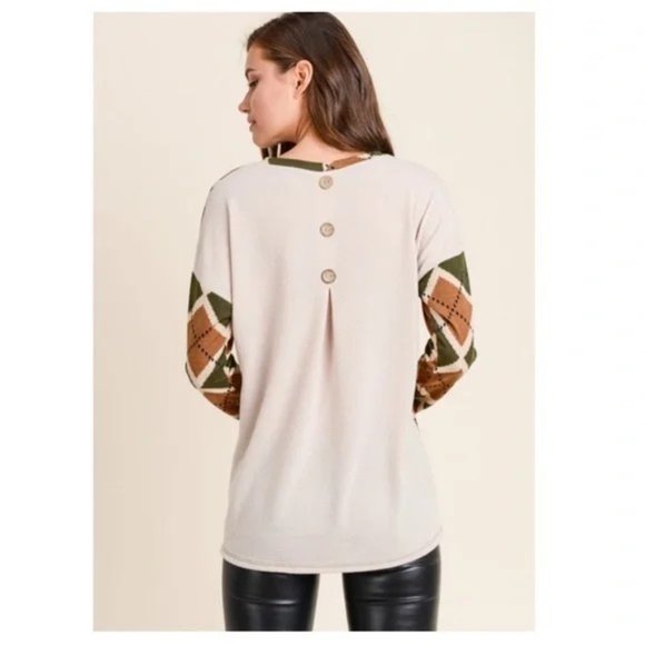 🍁🍂 Argyle top - Picture 5 of 6